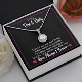 To My Wife Necklace Gift - Funny Snoring Message Card