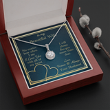 To My Wife Necklace Gift - Love You With All My Heart Eternal Hope Necklace