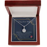 To My Wife Necklace - I will Love You Until The End Eternal Hope Necklace