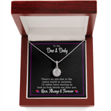 To My Wife Necklace Gift - Funny Snoring Message Card