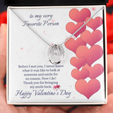 Valentine's Day Gift  - Always Smiling Lucky in Love Necklace