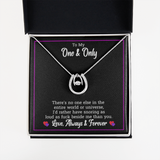 To My Wife Jewelry - Funny Message Card Lucky in Love Necklace
