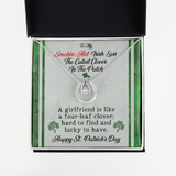Girlfriend Gift-St. Patrick's Day Irish Lass Love Necklace