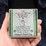 Girlfriend Gift-St. Patrick's Day Irish Lass Love Necklace