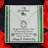 Friendship Gift - Saint Patrick"s Day Good Luck Necklace