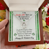 Girlfriend Gift-St. Patrick's Day Irish Lass Love Necklace