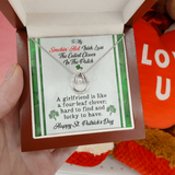 Girlfriend Gift-St. Patrick's Day Irish Lass Love Necklace