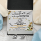 Granddaughter Gift From Grandma, Love Knot Necklace & Earrings Set