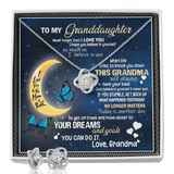 Granddaughter Gift - Love Knot Necklace and Earring Set