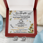 Granddaughter Gift From Grandma, Love Knot Necklace & Earrings Set