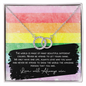 Original 8 stripe message card jewelry necklace gift