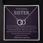 Necklace For My Sister - I Love You So Much