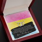 Pansexual Striped message card necklace gift