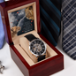 Dad Gift From Daughter, Watch with Mahogany Box