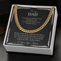 To My Dad Linked Chain Necklace Gift