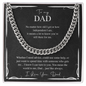 To My Dad Linked Chain Necklace Gift