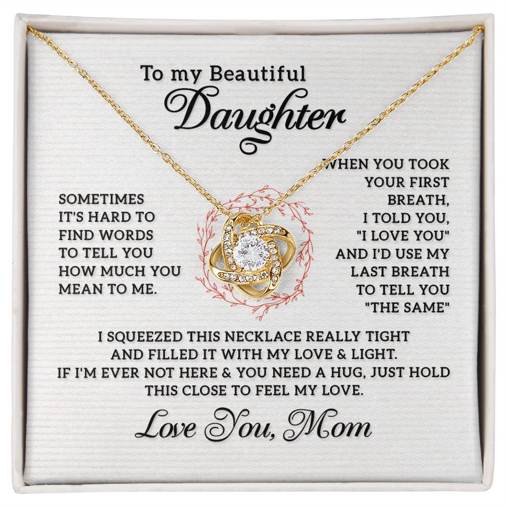Mom Necklace For Daughter - Love and Light
