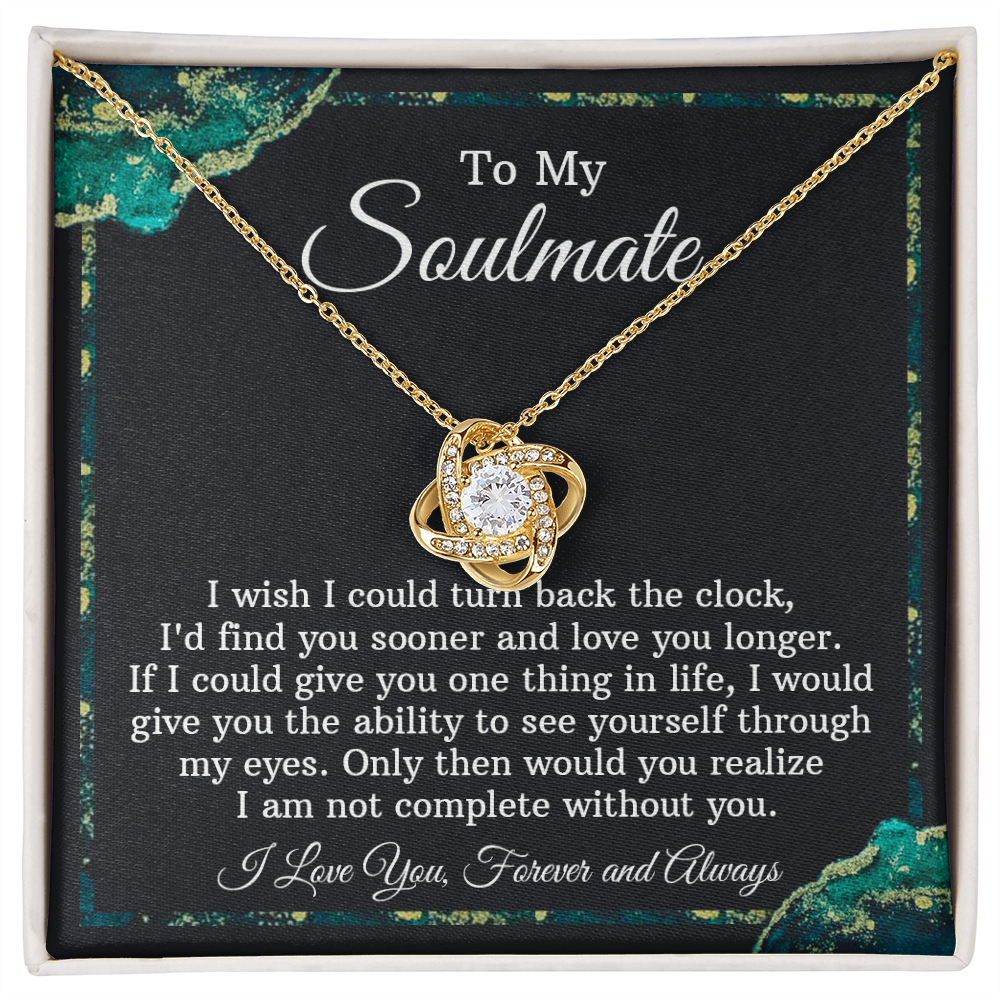 Soulmate Necklace Gift - Turn Back The Clock