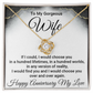 Wife Anniversary Gift From Husband- Love Knot Necklace