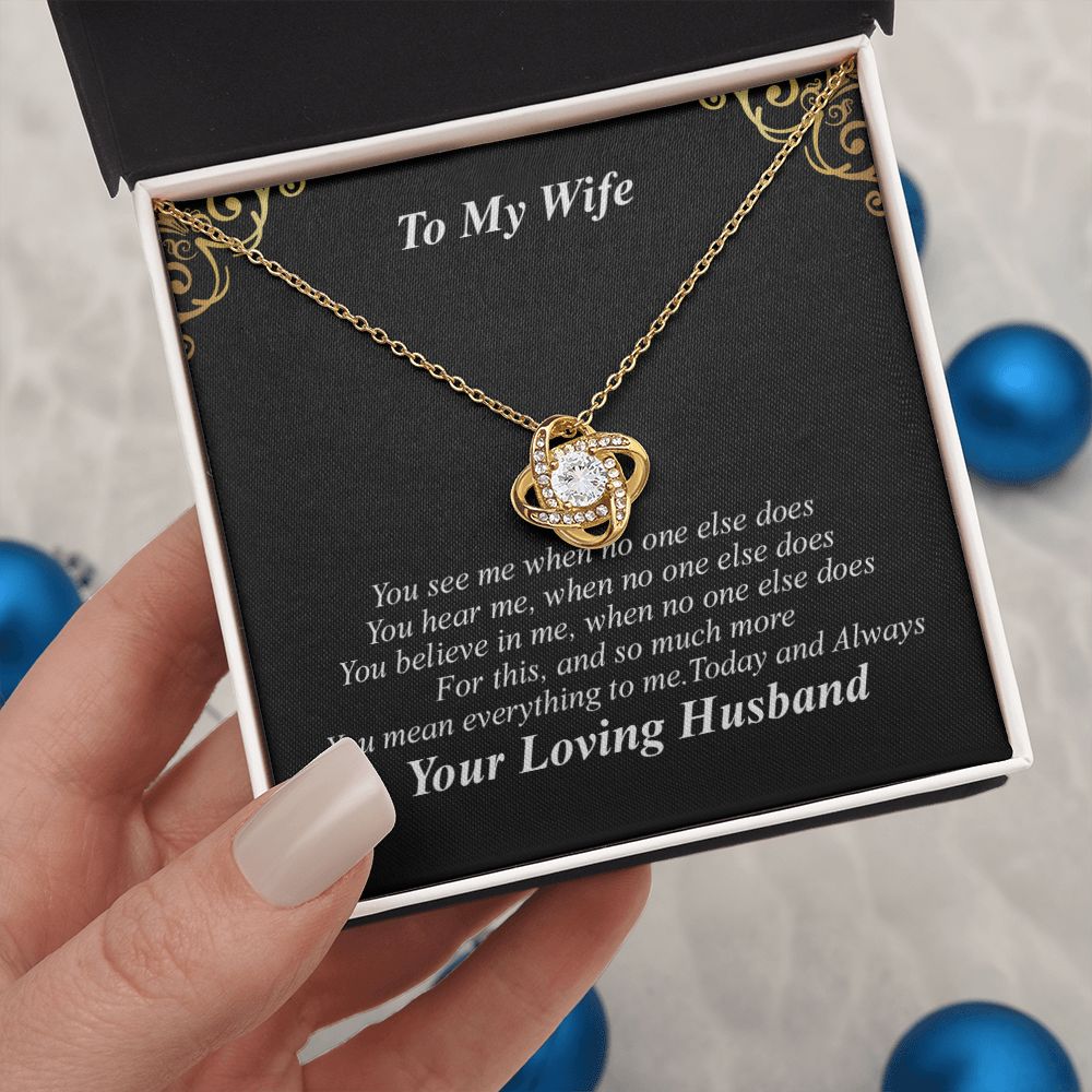 To My Wife Necklace - You Are My Everything