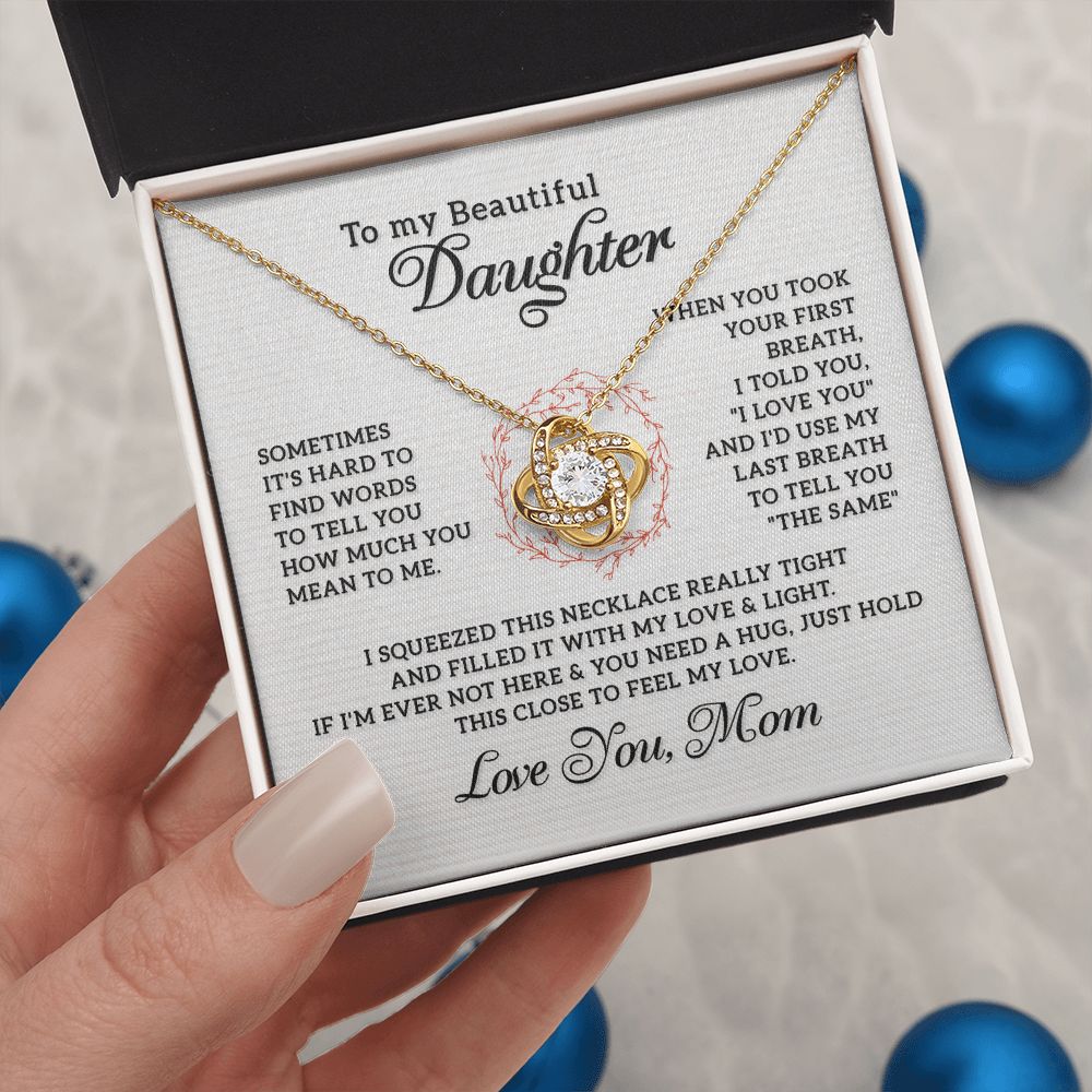 Mom Necklace For Daughter - Love and Light