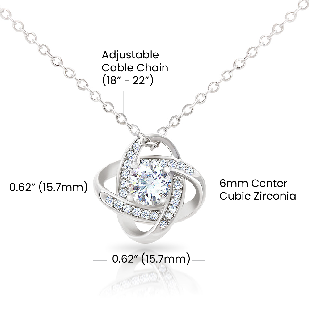 Wife Anniversary Gift From Husband- Love Knot Necklace