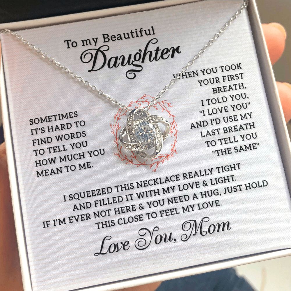 Mom Necklace For Daughter - Love and Light