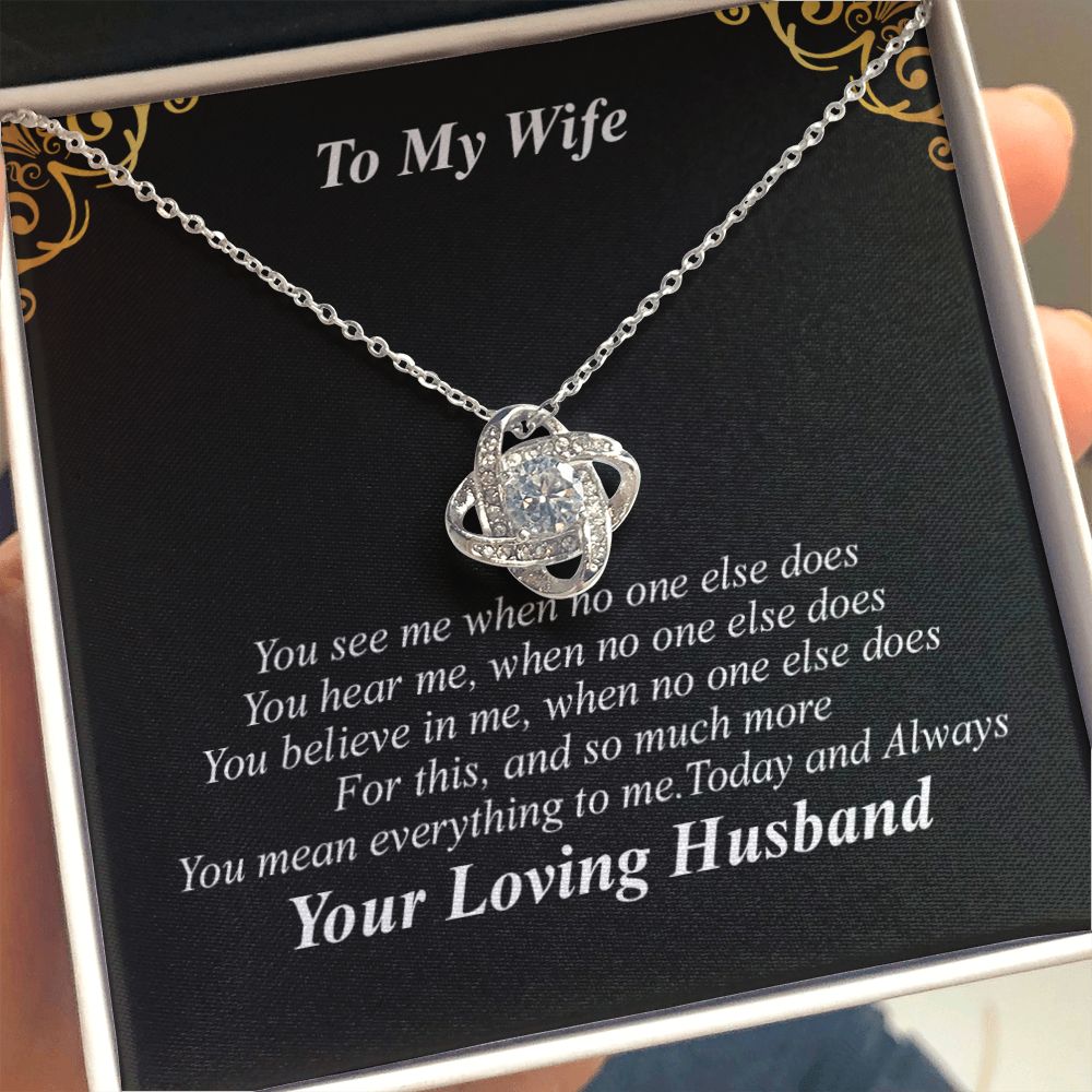 To My Wife Necklace - You Are My Everything