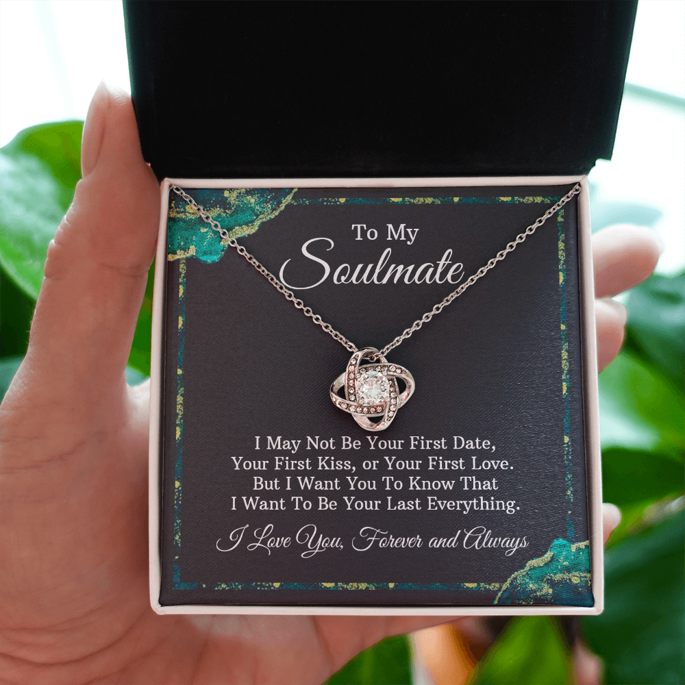 To My Soulmate Love Knot Necklace- Always and Forever