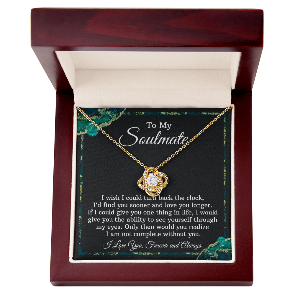 Soulmate Necklace Gift - Turn Back The Clock