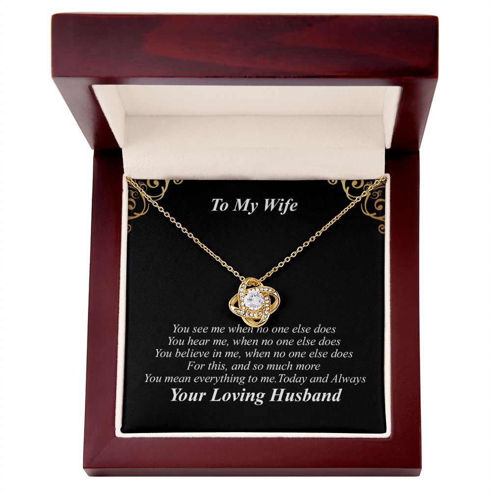 To My Wife Necklace - You Are My Everything