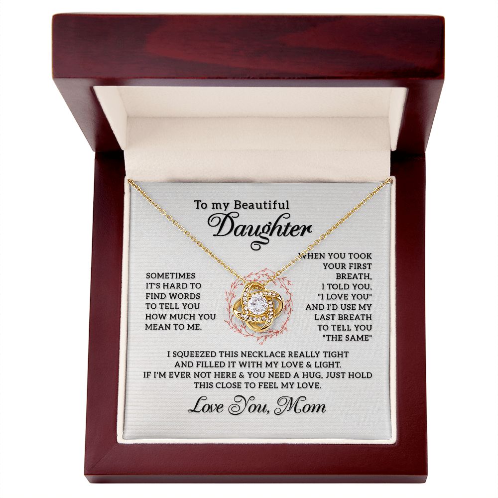 Mom Necklace For Daughter - Love and Light