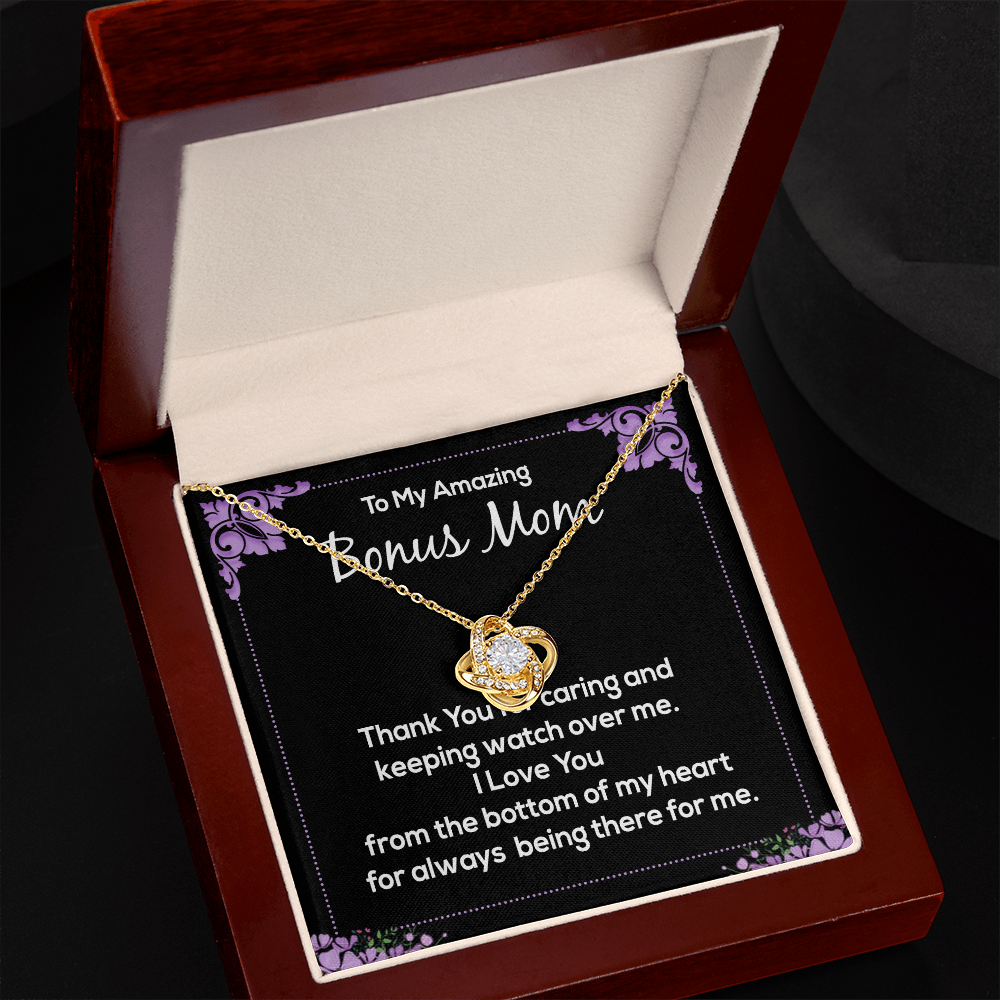 Bonus Mom Necklace Gift - Amazing Bonus Mom