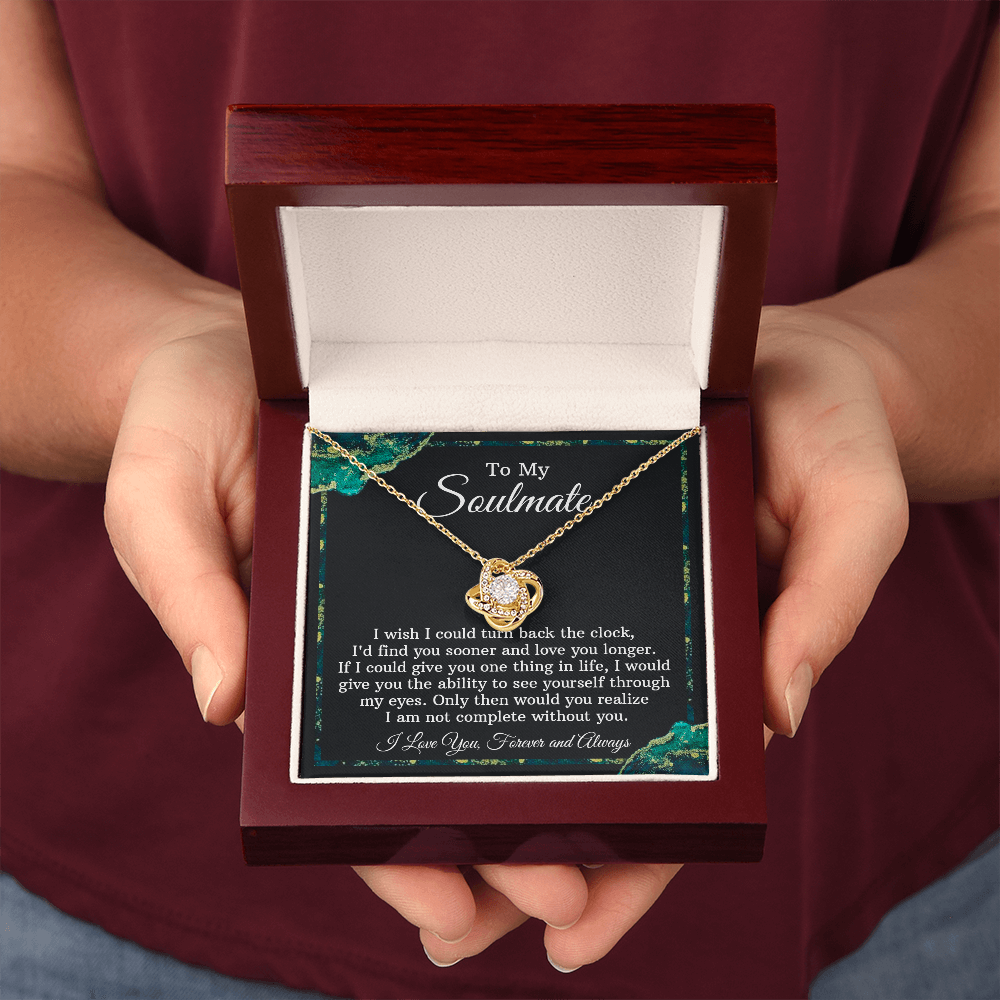 Soulmate Necklace Gift - Turn Back The Clock