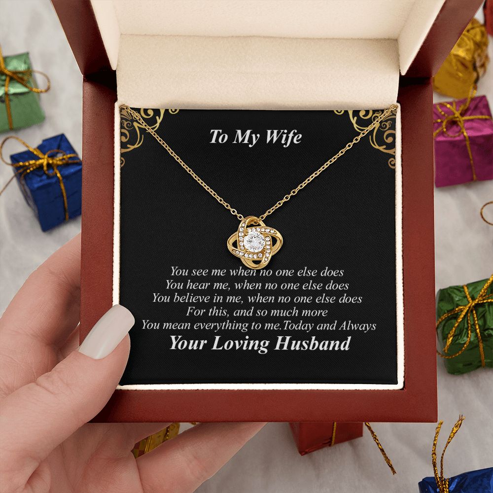 To My Wife Necklace - You Are My Everything
