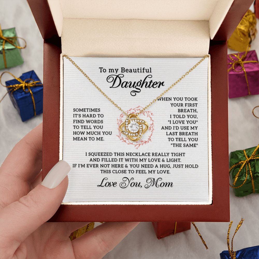 Mom Necklace For Daughter - Love and Light