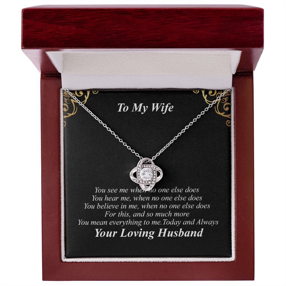 To My Wife Necklace - You Are My Everything