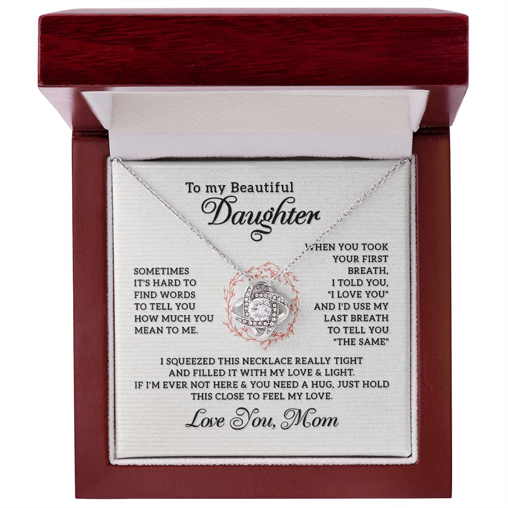 Mom Necklace For Daughter - Love and Light
