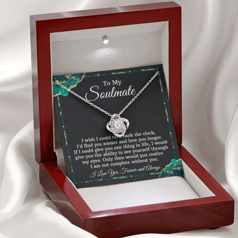 Soulmate Necklace Gift - Turn Back The Clock