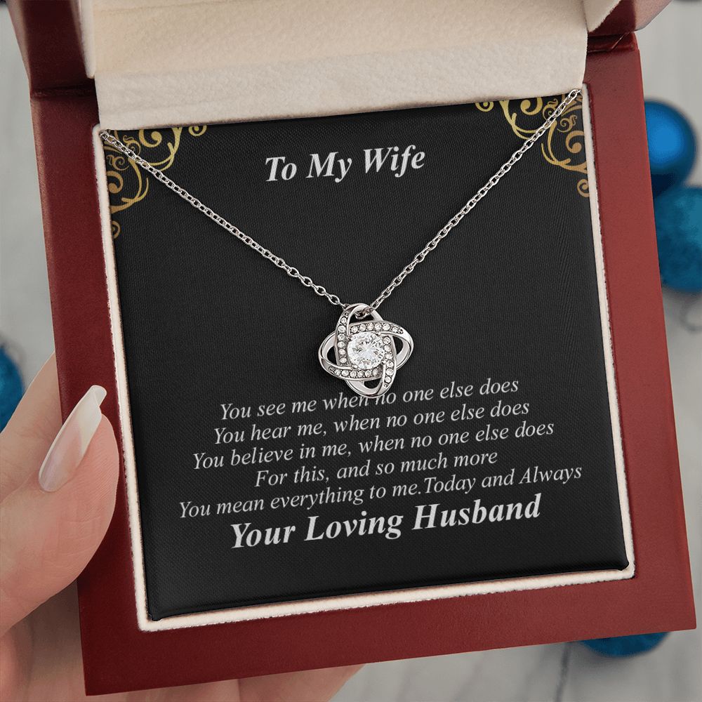 To My Wife Necklace - You Are My Everything