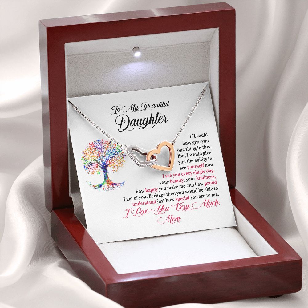 Daughter Necklace From Mom - I Am So Proud Of You