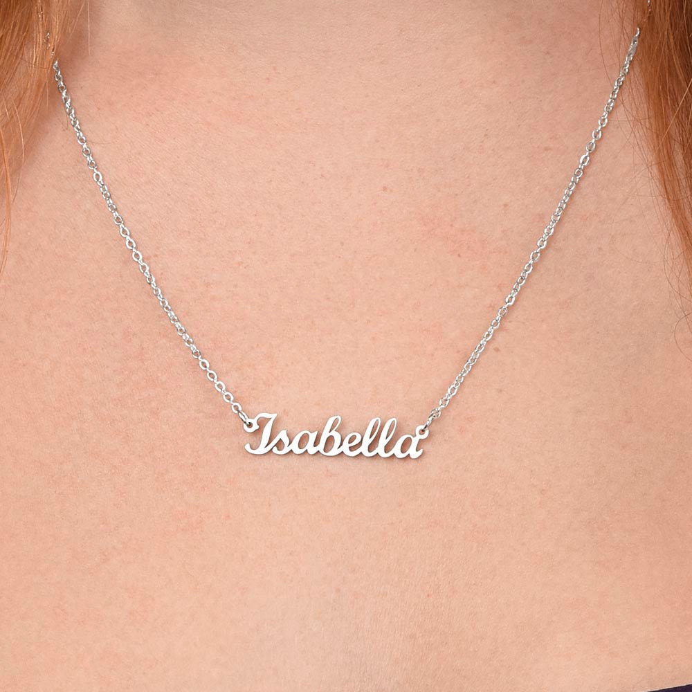 Stepdaughter Gift- Custom Name Necklace
