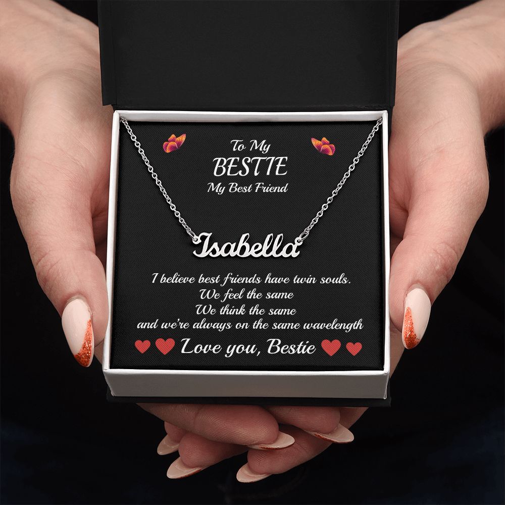 To My Bestie-Name Necklace