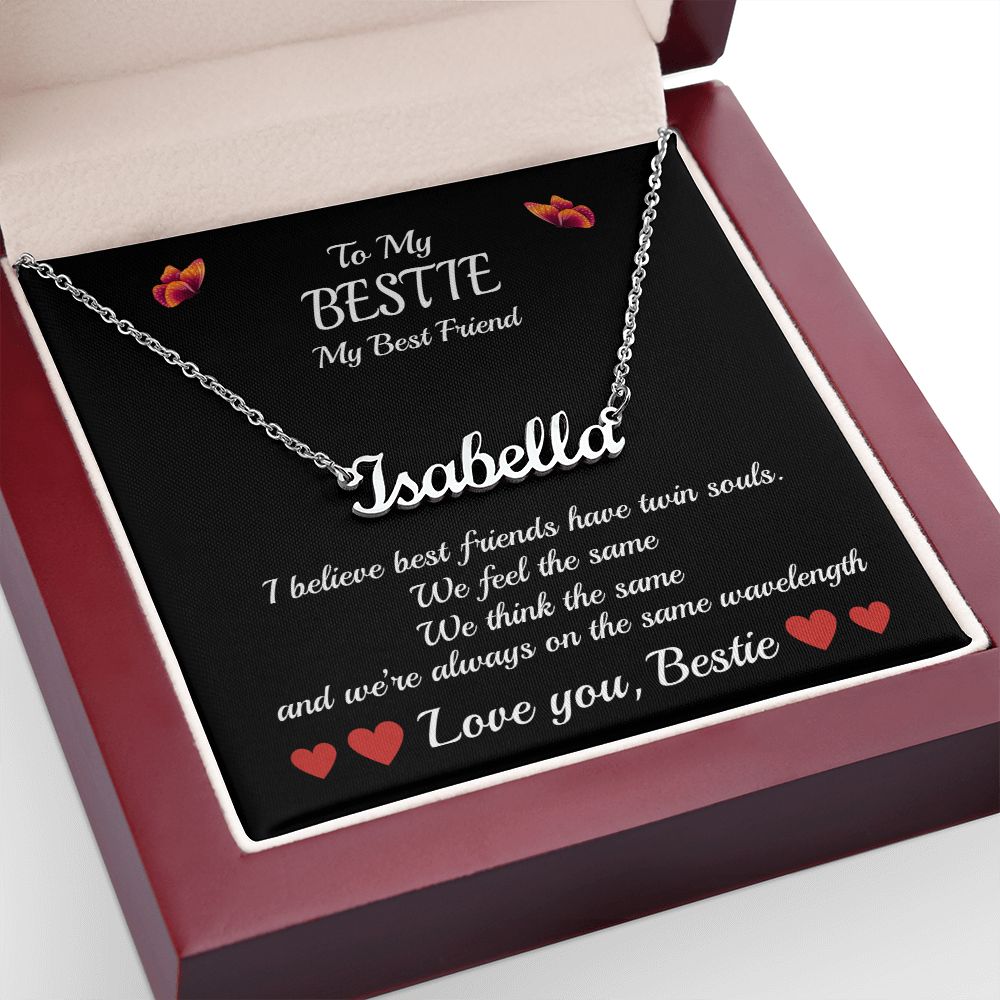 To My Bestie-Name Necklace