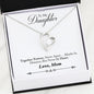 "TO MY DAUGHTER" FOREVER LOVE NECKLACE - TOGETHER FOREVER" (FROM MOM)