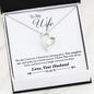 "TO MY WIFE" FOREVER LOVE NECKLACE - YOU COMPLETE ME
