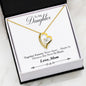 "TO MY DAUGHTER" FOREVER LOVE NECKLACE - TOGETHER FOREVER" (FROM MOM)