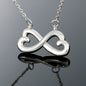 "TO MY DAUGHTER" HEART-SHAPED INFINITY NECKLACE- ALWAYS BE SAFE (FROM DAD)