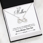 "BEST MOM" HEART-SHAPED INFINITY NECKLACE - (FROM SON)