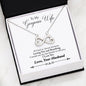 "TO MY WIFE" HEART-SHAPED INFINITY NECKLACE - LAST BREATH